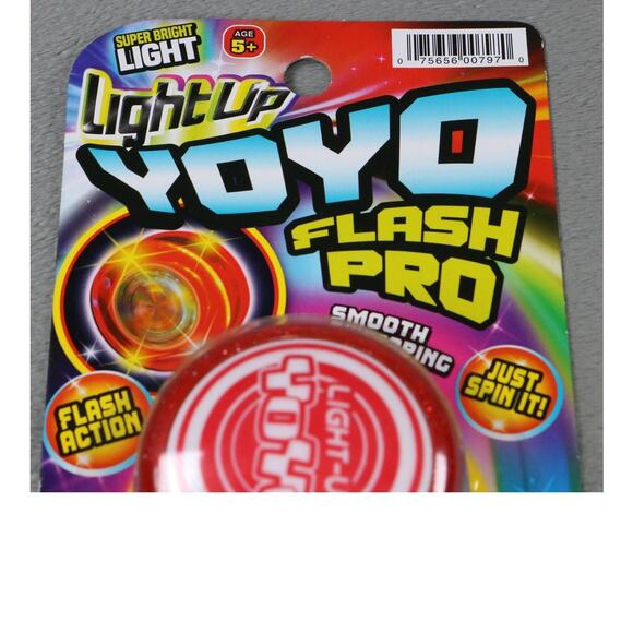 JA-RU Light Up YoYo Flash Pro Red LED Yo-Yo Toy Ages 5+ Super Bright Sealed - Picture 2 of 5